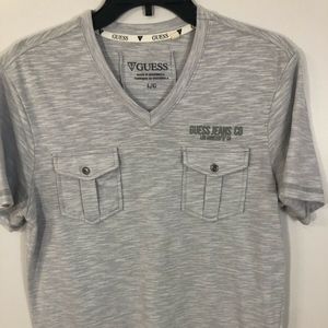 Guess V-neck tee Men's Large